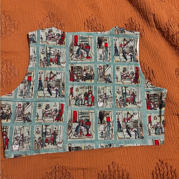 Fashion Brand Company Sex House Linen Crop Tank - Picture 5 of 6